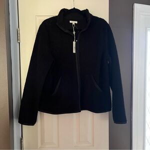 Women’s Max Studio Black Zip Up Size XL NWT